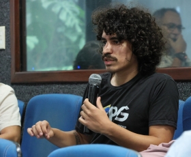 Apresentação dos resultados do Grupo de Trabalho sobre o Restaurante Universitário, com DAF, DPO e RU. 25/11/2025. Foto: Beto Monteiro/Ascom UnB